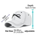 thumbnail image 3 of Gyexs Trendy Bow-Tie Baseball Cap for Women and Men Trucker Hats Y2k Adjustable Fashion Sun Hat with Visor for Hiking & Travel #Sky Blue, 3 of 5