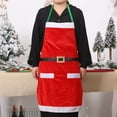 thumbnail image 3 of asddcavvf 1PCS Apron Funny Cartoon Apron Style Santa Snowman Dinner Party Cooking Baking Barbecue Crafting Cleaning Kitchen Apron Smock Apron Authority Products, 3 of 5