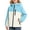 Light Blue, variant on Girls Coat,Color Block Hooded Waterproof Softshell Rain Jacket with Pockets Yellow 5-6 Years