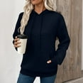 thumbnail image 2 of 2025 Fashion Sweatshirt for Women Fall Winter Warm Hoodies Sweatshirts Dressy Cotton Jacquard Pullover Hooded Shirts Loose Comfy Long Sleeve Drawstring Hoodie Sweater with Pocket, 2 of 8
