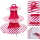 thumbnail image 4 of KAKOWELY juego de soporte para cupcakes, expositor de pasteles, soporte para servir postres de 3 niveles, 4 of 5