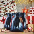 thumbnail image 5 of Fuzoiu Night Scene of Wolves Print Christmas Gift Bag,Burlap Gift Bag with Drawstring Closure & Hang Tag,Perfect for Holidays, Birthdays, and Special Occasions-Medium, 5 of 7