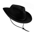 thumbnail image 4 of UNTERING Top Hat Western Hat for Kids Halloween Dress Up Costume Hat Large Brims Girl Cowgirl Hat RolePlay Party Headwear, 4 of 7