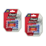 2 Pack Orajel Touch-Free Applicator for Cold Sores, 4 Treatment Vials Each