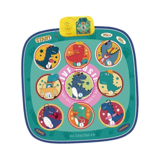 Tapete de Baile para Niños Perfecl Mezclador de Baile Portátil 90 cm x 90 cm Azul