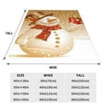 thumbnail image 3 of Pofeuu Christmas Snowman Gift Print Ultra-Soft Micro Fleece Blanket,for Bed Or Sofa,All Season Throw Blankets Flannel Blanket-80"x60", 3 of 7