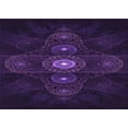 thumbnail image 1 of Ahgly Tapis Rectangulaire Lavable en Machine Intérieur Transitionnel Violet Profond, 2 Pieds x 3 Pieds, 1 of 7