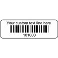thumbnail image 1 of 1000 Serial Number Bar Code Labels 1-1/2" x 1/2" Sequential Barcode Stickers Roll - Consecutive Number - Custom Printed Smudge, Moisture, & UV Resistant Plastic Film., 1 of 4