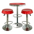 thumbnail image 1 of Buffalo BSSET27 AmeriHome Retro Red Soda Cap Bistro Set, 3 Piece Set, 1 of 1