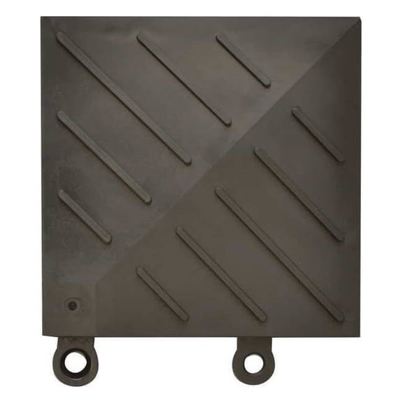 Notrax Ramp Inside Corner, 6 in W x PVC, Black 620K0066BL