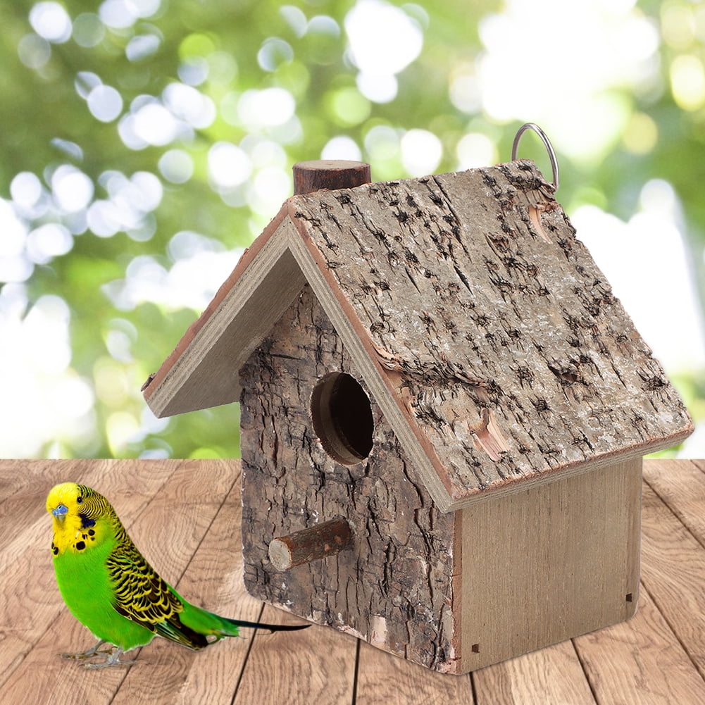 Fosa Bird Supplies,Moisture Proof Hanging Type Wooden Bird House Bird
