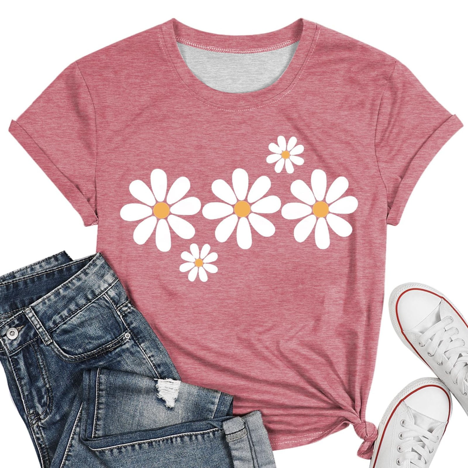 Womens Athletic Tops Fit Mom Athletic Women Casual Shirts for Women Summer S Long Sleeve Shirt Womens Running Shirts Loose Fit Long Exercise Turtle Neck Top Pack for Loose T Shirt Pink L
