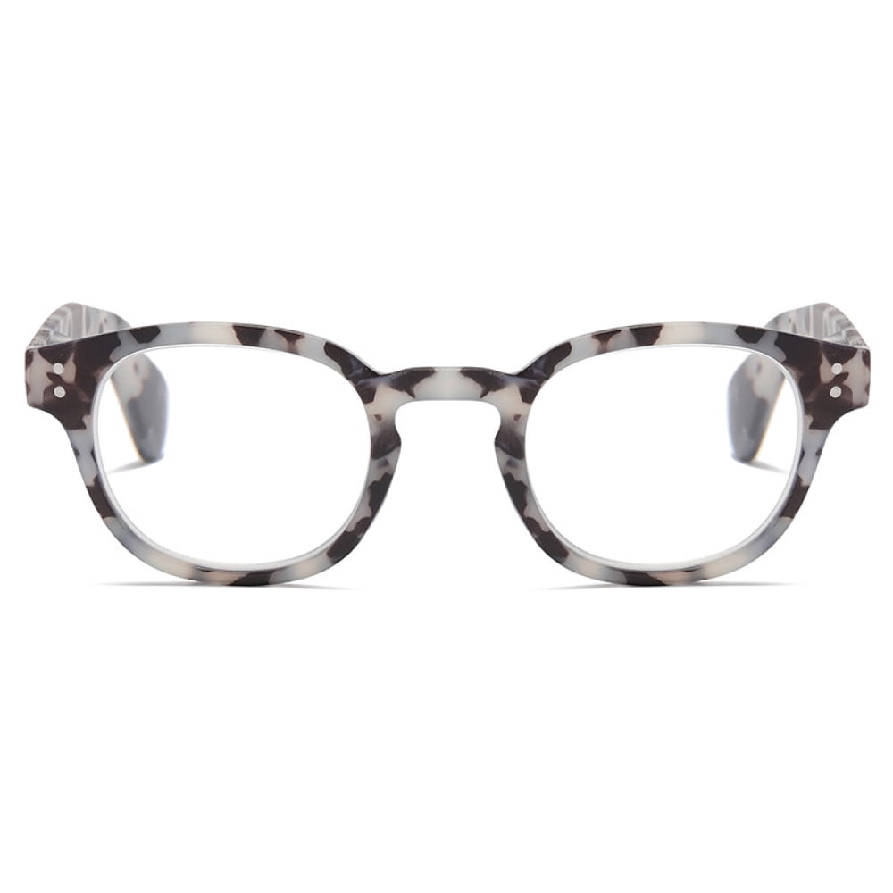 3 Pairs of Square Blue Light Blocking Reading Glasses, Trendy Classic Spring Hinge Readers +4.00 for Women and Men