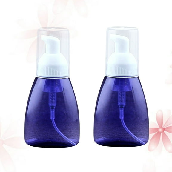 2 Pcs Toiletries Container Travel Soap Dispenser Hand Foam Blue