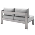 thumbnail image 5 of Modway Shore Sunbrella? Fabric Outdoor Patio Aluminum 4 Piece Sectional Sofa Set in Silver Gray, 5 of 10