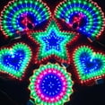 thumbnail image 2 of MesaSe LED Lantern Peacock Light Love Light Five-pointed Star Sun Light String Room Christmas Wedding Party Plug-in Decorative Lights, 2 of 5