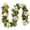 Gold 9ft, variant on Senfot 24" Pre-Lit Artificial Christmas Wreath with 50 LED Lights, Frosted Pinecones & Berries, Winter Greenery for Front Door, Indoor/Outdoor Christmas Decor, Gold Holiday Wreath