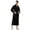 Black, variant on Men's Winter Full Length Robe, Warm Flannel Kimono Bathrobe Couple Thicken Plush Nightgown Black