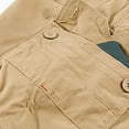 thumbnail image 4 of SOOMLON Men's Classic Cargo Shorts Men's Classic Fit Shorts Y2k Shorts Plus Size Cargo Shorts Pockets Summer Beach Shorts Khaki L, 4 of 7