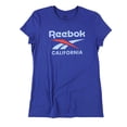 thumbnail image 1 of Reebok Womens California Graphic T-Shirt, Blue, X-Small, 1 of 2