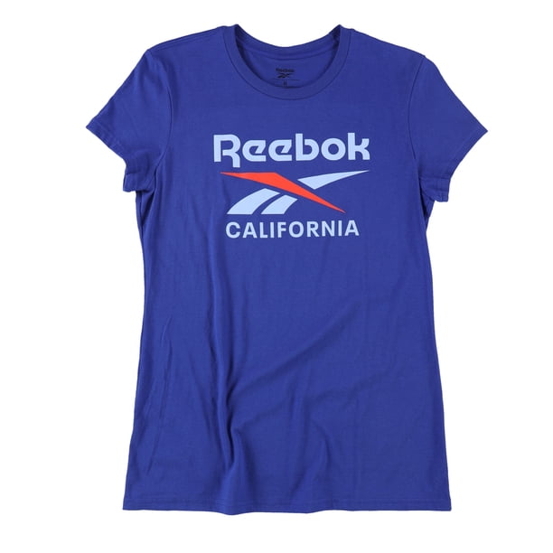 Reebok Womens California Graphic T-Shirt deeproyal XS