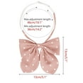 thumbnail image 2 of INSPIRE CHIC Women's Polka Dots Pre-tied Adjustable Straps Bow Ties for Uniform Casual Pink, 2 of 5