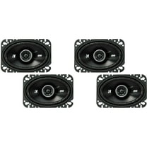 Kicker DSC460 4x6-Inch (100x160mm) Coaxial Speakers w/ 43DSC4604 4x6" Coaxial Bundle