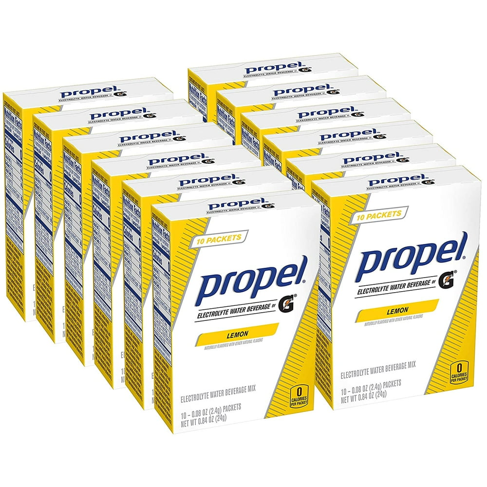Propel Powder Packets Lemon With Electrolytes, Vitamins and No Sugar