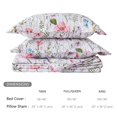 thumbnail image 3 of SunStyle Home Colchas florales tamaño Queen suave y duradera colcha acolchada ligera de verano reversible con estampado bohemio, juego de cama con fundas de almohada para todas las estaciones, 3 pieza, 3 of 5