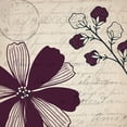 thumbnail image 2 of Kimberly, Allen 12x12 Black Ornate Wood Framed with Double Matting Museum Art Print Titled - Plum Square 1, 2 of 4