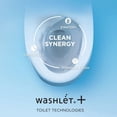 thumbnail image 4 of TOTO MW6143046CEFGA#01 Carlyle II 1.28 GPF One Piece Auto Flush Toilet with S500E Washlet Bidet Seat, 4 of 5