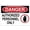 Warning Sign 4, variant on Danger Authorized Personnel Only Aluminum Tin Warning Sign 8"x12" - For Home Outdoor Garden, Authorized Personnel Sign