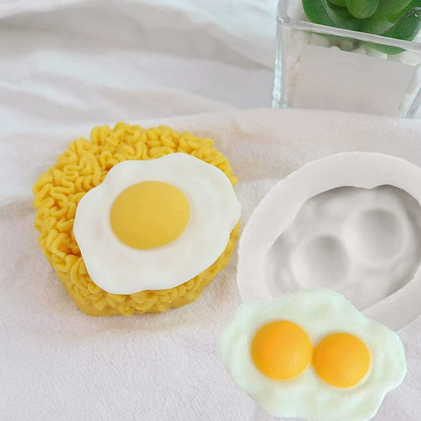 2 Pièces Moule en Silicone pour Oeufs Pochés, Oeufs Double Jaune s