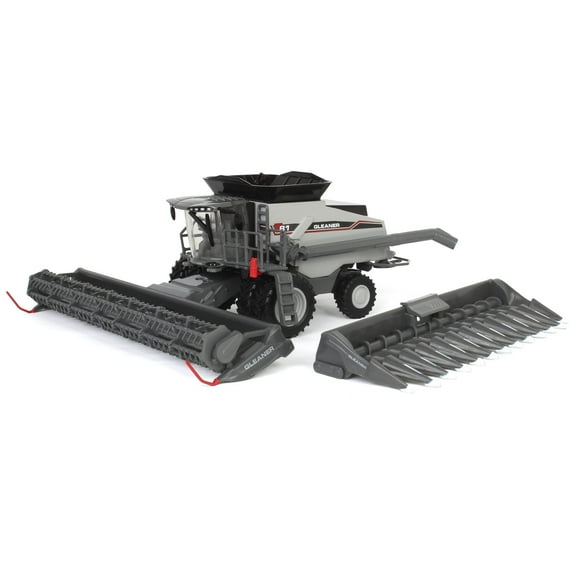 Gleaner T81 Combine with Grain Head and 12 Row Corn Head Gray 1/64 Diecast Model by SpecCast