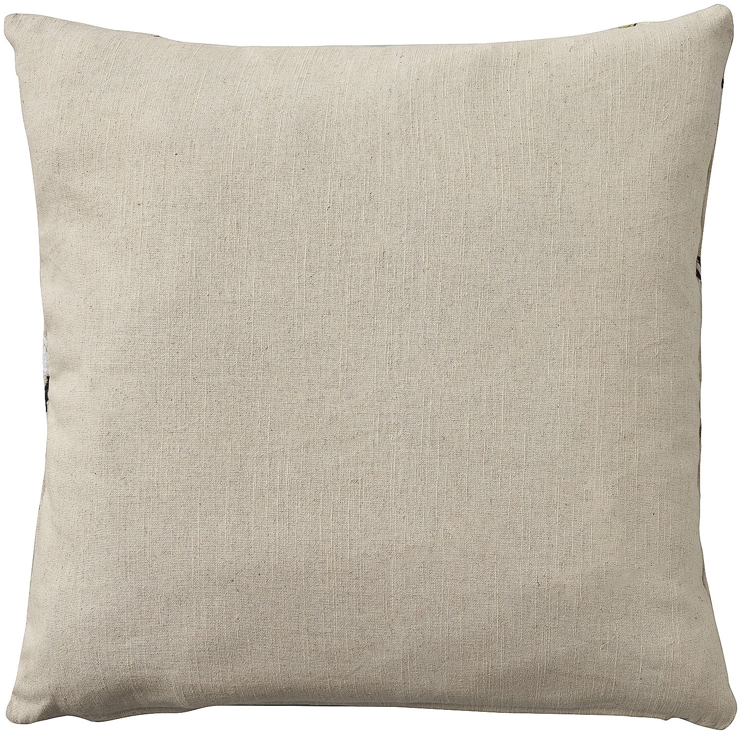 Mina Victory Embroidered Floral Linen Indoor Throw Pillow Cover Only Multicolor 18" x 18"