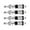 Argent, variant on 4 Pieces 1:12 Metal Front and Rear Shock Absorber Damper for Model RC Car Titanium