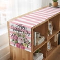 thumbnail image 6 of Table Runners 90 Inches Long Dress Scarves, Valentine's Day Farmhouse Coffee/Dining/Kitchen Table Runner for Living Room, Pink Roses Flowers Stripes Country 13x90 Inch, 6 of 9