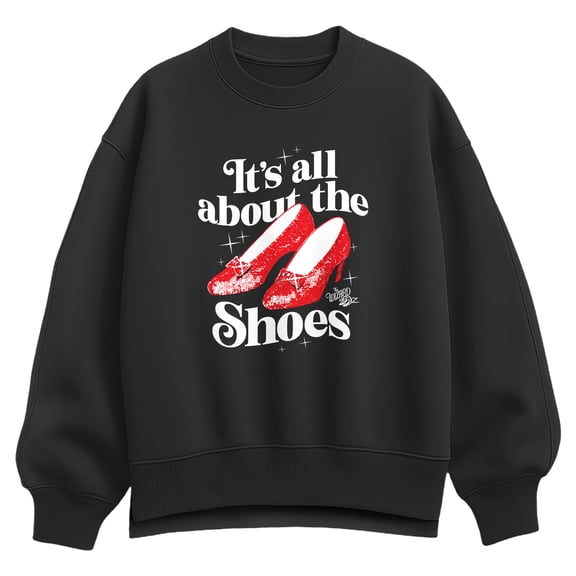 Wizard of Oz - All About the Shoes - Women's Oversized Fleece Crew Sweatshirt