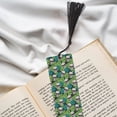 thumbnail image 6 of Kdxio Skull and Palm Leaves Print Metal Tassel Bookmarks,Perfect Gift for Art Lovers and Bookworms Metal Bookmarks for Women, 6 of 8
