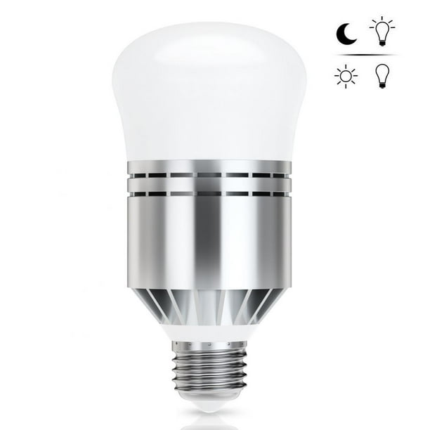 Dusk to Dawn Light Sensor Bulb Sensor Light Security Bulb Fence Post Light Outdoor with Photosensor Detection Indoor Lighting Lamp for Porch Hallway Patio Garage Natural White 4000K E27 7W Lamp Post 
