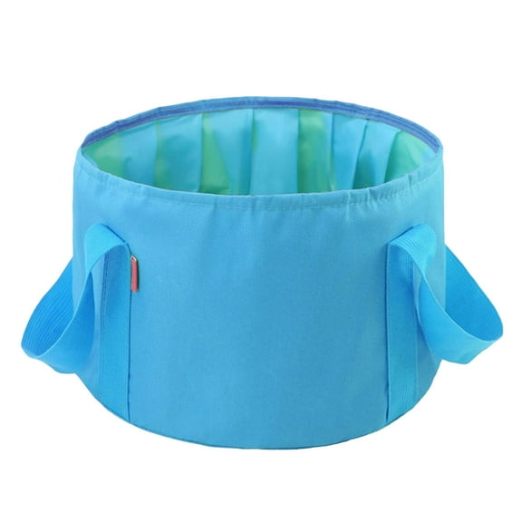 MOKKHNB Foldable Bucket Blue 1Pcs 12.2x12.2x7.3in