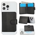 thumbnail image 7 of Decase for iPhone 15 Plus Flip PU Leather Back Cover with 2-in-1 Detachable Magnetic Wallet with 5 Card Slots Compatible Mag-Safe and RFlD Blocking Kickstand and Wireless Charging,Black, 7 of 7