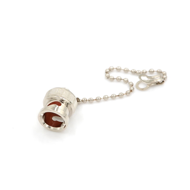 High quality BNC Copper Dust Cap With Chain female RF connector  YJ 