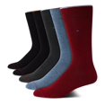 thumbnail image 1 of Calcetines de vestir Tommy Hilfiger, ligeros y cómodos para hombre, color burdeos, 1 of 6