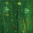 thumbnail image 1 of Ahgly Company Indoor Square Abstract Green Contemporary Area Rugs, 3' Square, 1 of 1