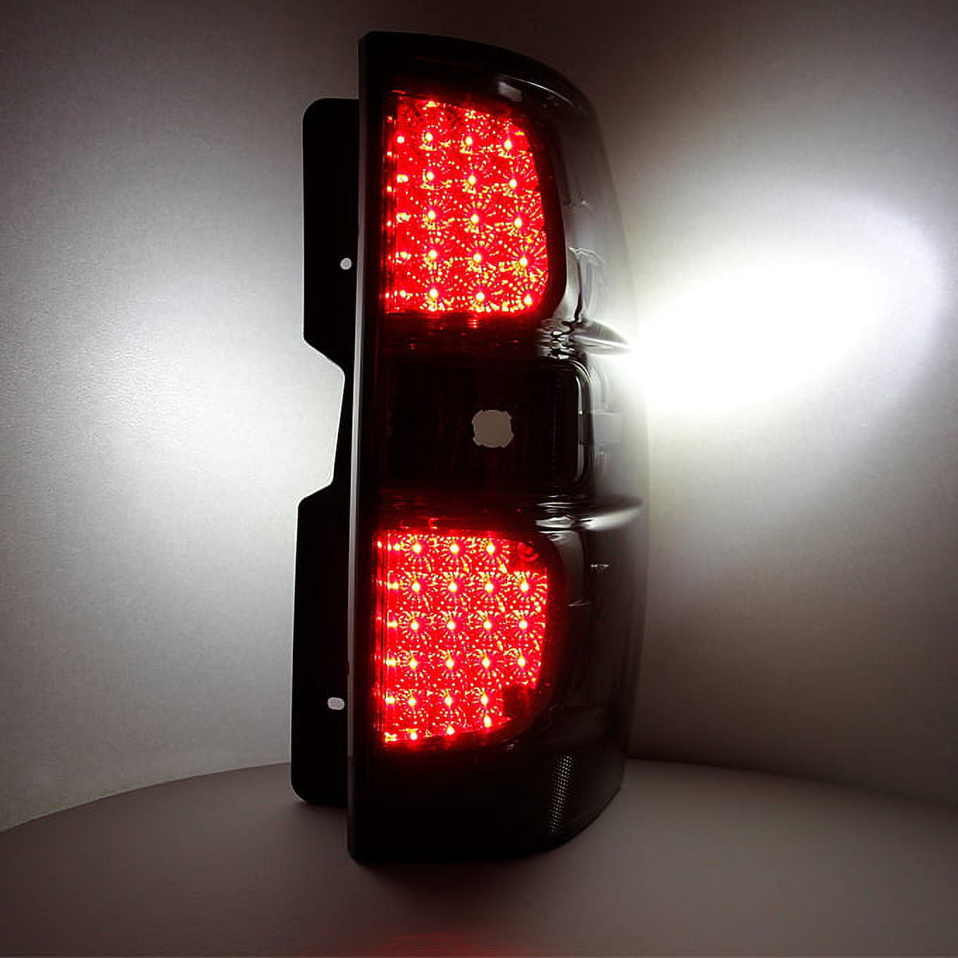 AKKON - For Chevy Suburban / Tahoe GMC Yukon / Yukon XL SUV Smoked Clear LED Tail Lights Replacement Pair Set