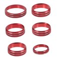 thumbnail image 5 of Milisten Air Conditioning Knob Cover Knob Ring Red Aluminum Alloy 6pcs, 5 of 8
