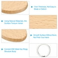 thumbnail image 3 of Uxcell Heart Shape Wooden Keychain Blanks, Unfinished Wooden Blanks for DIY Gift Crafts, Wood Color 10 Pcs, 3 of 6