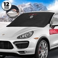 thumbnail image 1 of Windshield Snow Cover - Best Auto Ice Guard - Wiper Protector - Non Scratch Magnetic - Sturdy - Self Storage Pouch - Keep your Vehicle Exterior Frost Free and Clean -Car-Van-SUV - 120 x 210 cm, 1 of 8
