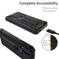 thumbnail image 4 of FITO For Moto G Pure Case, Phone Case with Screen Protector and Kickstand (Black), 4 of 7